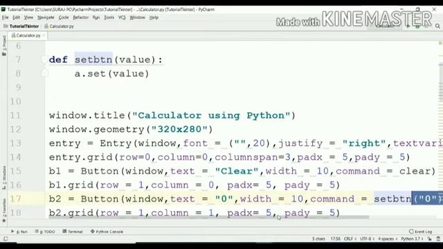 Part 3 | Calculator Using Python | Calculator in Tkinter Python | Calculator using Tkinter GUI смотреть онлайн