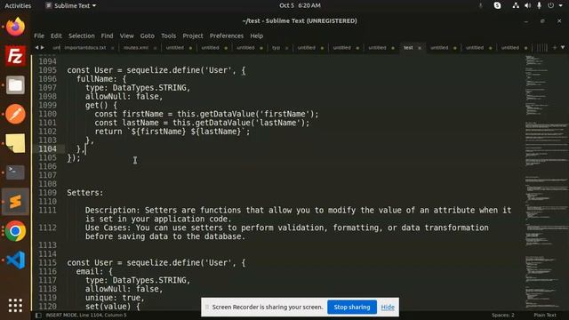 Sequelize ORM with NodeJS #8 Getters and Setters for Virtual fields in Sequelize смотреть онлайн