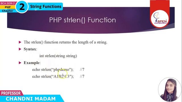 String Functions in PHP part-1 смотреть онлайн