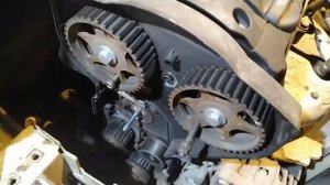 Заміна ГРМ з помпою Пежо 307  бензин 1,6 16 клапанів 2004 р,в