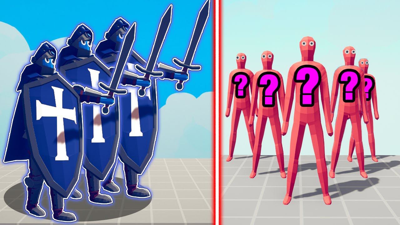KNIGHT TEAM vs RANDOM TEAM | Totally Accurate Battle Simulator-TABS смотреть онлайн