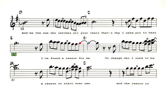 The Reason ( Hoobastank ) - ( Bb Instrument ) смотреть онлайн