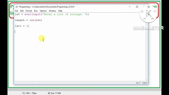 Ask the user to enter a list of strings, create a new list that consists of those strings with thei смотреть онлайн