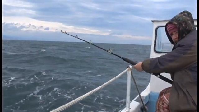 Рыбачим в море, Южно-Сахалинск. Клев как из пулемета. Треска, Камбала и другие! смотреть онлайн