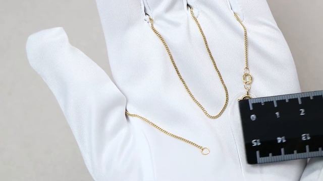 Цепь плетение Панцирное из лимонного золота ТД Эстет 01Ц7300830 смотреть онлайн