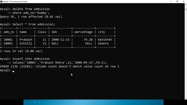 Basic SQL Commands || Practical Session 1 || CBSE Class XII смотреть онлайн