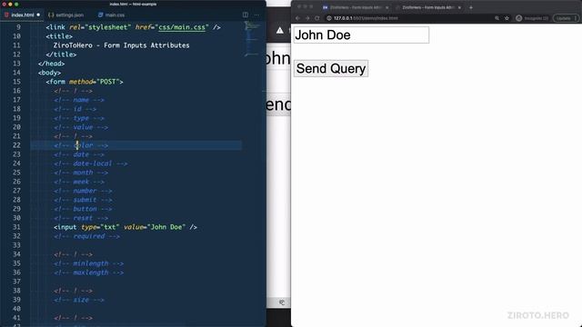 Master HTML in Darija Arabic #17 Input Attributes (name, id, type value & required) Code Example смотреть онлайн