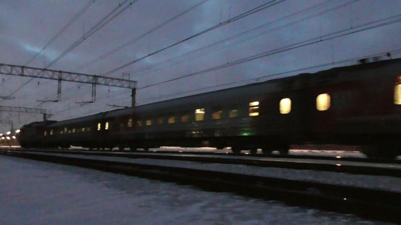 ЭП2К с поездом №121 Пенза - Москва смотреть онлайн
