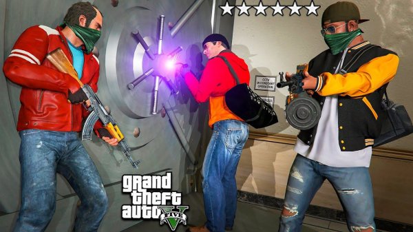 САМОЕ КРУПНОЕ ОГРАБЛЕНИЕ В ИСТОРИИ ГТА 5 МОДЫ! МАЙКЛ ФРАНКЛИН И ТРЕВОР! ОБЗОР МОДА В GTA 5! ВИДЕО