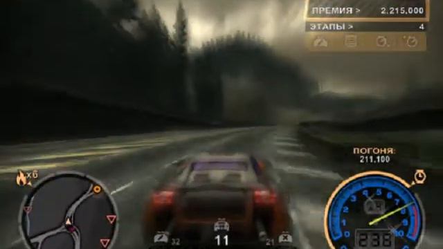 nfs most wanted (final scene) Lamborghini Gallardo смотреть онлайн