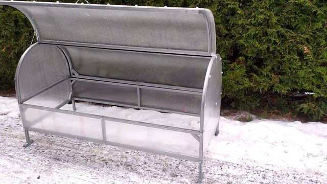Мини-теплица "ИМпласт Бабочка". Размеры: 1,8х0,8х0,8м. Сотовый поликарбонат 3мм или 4мм. смотреть онлайн