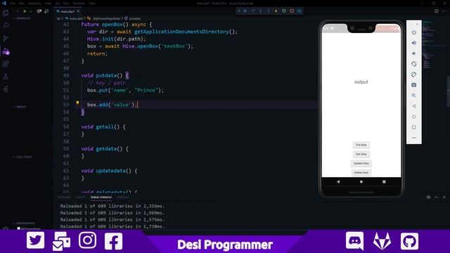 Flutter ❤ Hive | The SQFLITE Alternative ? | From Desi Programmer смотреть онлайн