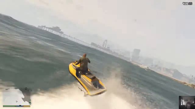 GTA 5 Едем в парикхмахерскую, потом на пляж Американские горки, колесо обзора смотреть онлайн