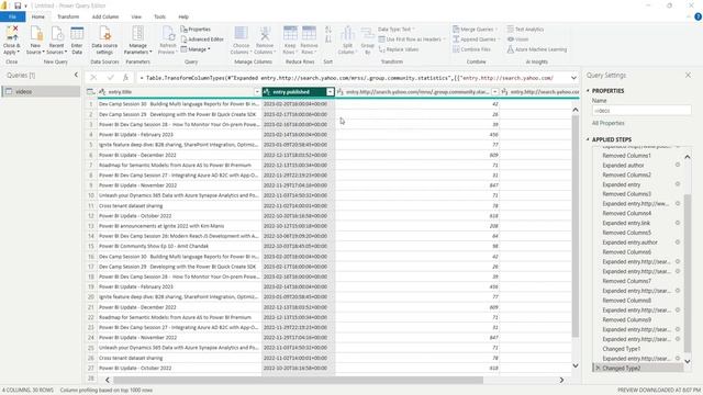 Power BI: Create a YouTube Channel Statistics Dashboard Using YouTube Feeds (No API Key Required) смотреть онлайн
