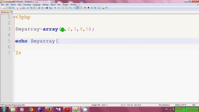 PHP Tutorials - Array смотреть онлайн