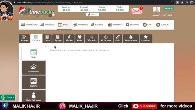 Earn On Clicks At Time Bucks || Easy Online Earning смотреть онлайн