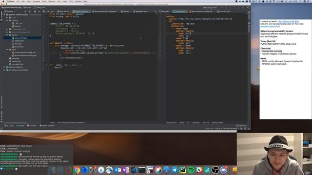 Python NETCONF/YANG library part 2 – Network programmability stream 36 смотреть онлайн