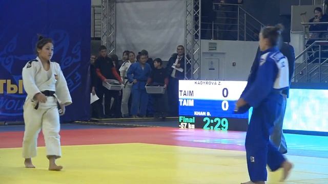Спорт. Дзюдо. Чемпионат Кыргызстана-2018. 57 кг Финал Зарегул Кадырова-Диана Хан смотреть онлайн