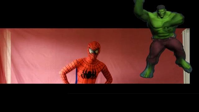 Флешмоб с человеком пауком! Танец с человеком пауком с его друзьями супергероями!!! смотреть онлайн