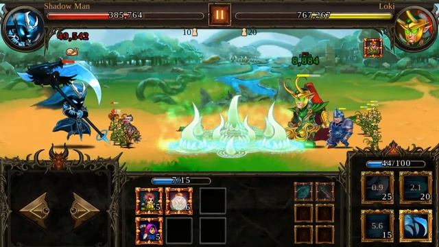Epic Heroes War. Heaven Campaign Level 16. Fight Loki. смотреть онлайн