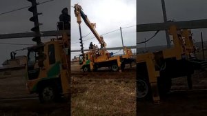 Установка #столба для #СИП