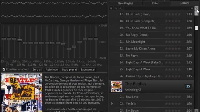 foobar2000 WSH playlist panel, themed under DefaultUI смотреть онлайн