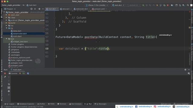 Flutter : Network call example with provider | POST | amplifyabhi смотреть онлайн