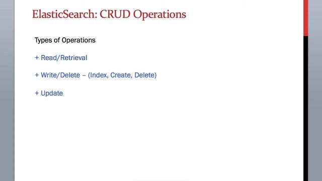 4.3 ElasticSearch Training - Types of Operations CRUD in ElasticSearch смотреть онлайн