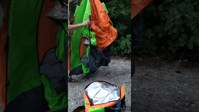 Распаковка палатки автоматической 4х местной Руссо Туристо #палатка #кемпинг смотреть онлайн