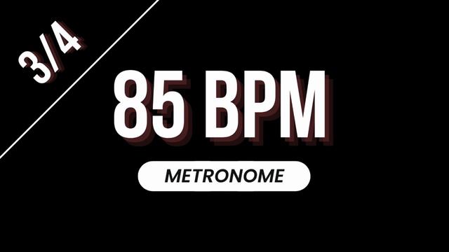 85 BPM - Metronome 3/4 смотреть онлайн