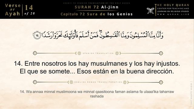 Quran 72. Surah Al-Jinn (Sura de los Genios): Quran Spanish Translation 4K | Corán En Español смотреть онлайн
