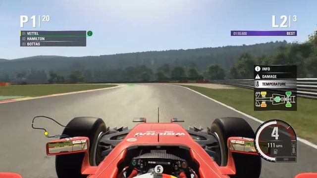F1 2015 PC | Quick Race Spa | Ferrari SF15-T смотреть онлайн