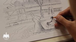 1941-1945 Блокада
Видеоурок «В пункт питания больницы» техника-жировой карандаш