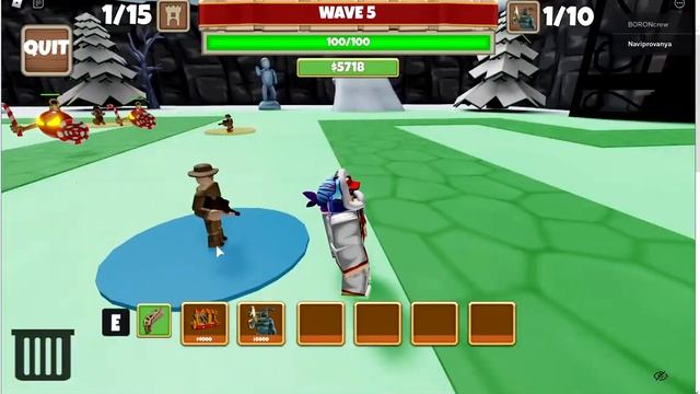 World Defense!игра в роблокс в стиле Tower Defense!