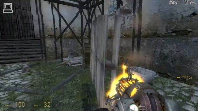 Half-Life 2 Lost Coast Gameplay ATI Mobility Radeon HD 4530 смотреть онлайн