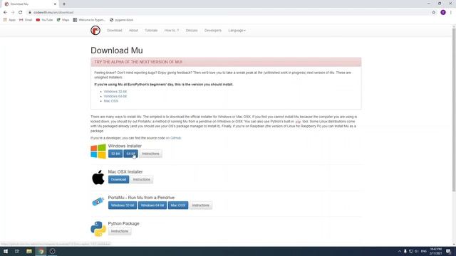 1. Установка Mu. Изучаем Python смотреть онлайн