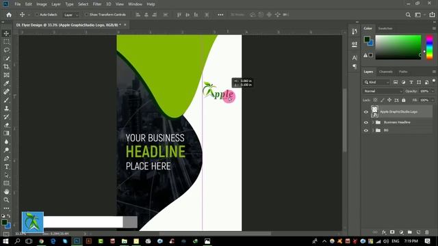 Company DL Flyer Design - Photoshop CC 2019 Tutorial смотреть онлайн