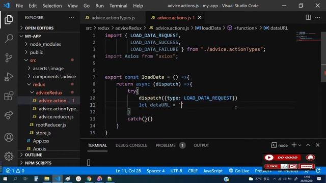 Random Advice App using JSON API with React Hooks & Redux for beginners - React Micro Project смотреть онлайн