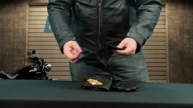 Xelement Insulated Men's Leather Motorcycle Gauntlet Gloves at LeatherUp смотреть онлайн