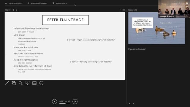 Seminarieserien ”25 år i EU – åländska erfarenheter”: Miljö och vårjakt. 18.2.2021 смотреть онлайн