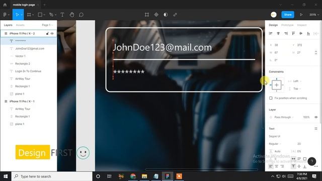 Mobile login page Design in Figma | Sign up Screen Design in Figma | Figma Tutorial смотреть онлайн