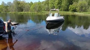 Прицеп МЗСА 81773G.023 спуск катера на воду