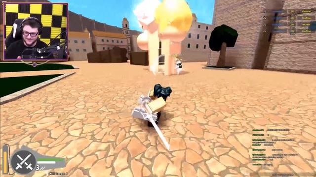 ATTACK ON TITAN IN ROBLOX! (Roblox Attack On Titan Game!) смотреть онлайн