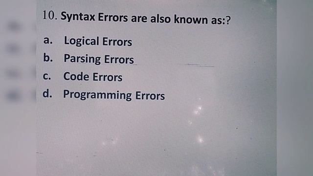 MCQ of Exception Handling || Programming in Python смотреть онлайн