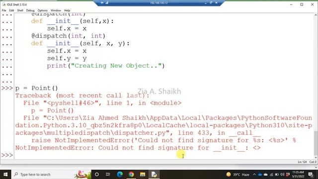 Constructor Overloading In Python | Multipledispatch with __init__ | OOP Full Course смотреть онлайн