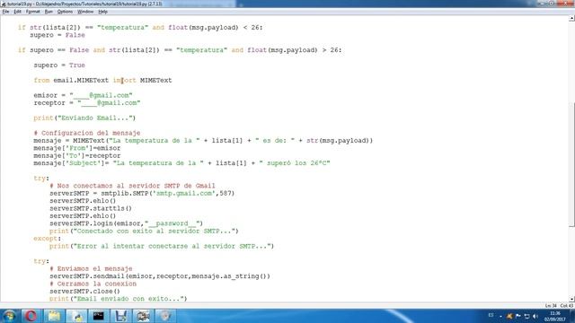 Tutorial #19 ESP8266 (Parte9) – MQTT – Enviar email usando Gmail y Python смотреть онлайн