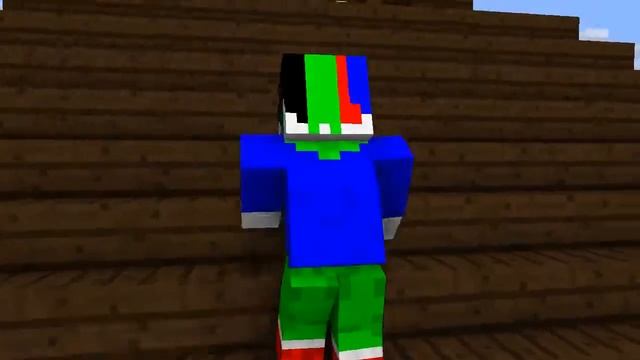 Анимация Паркур майнкрафт