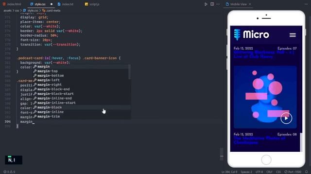 Build a responsive podcast website using html css javascript смотреть онлайн