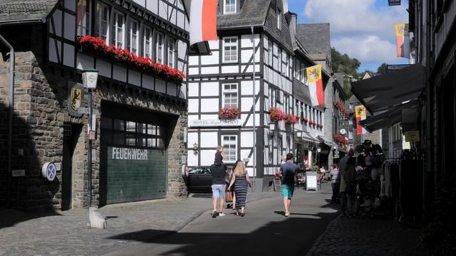 Monschau (Montjoie, Моншау) Is A Resort Historic Town In The Eifel Region Of Germany 4K Silence TV
