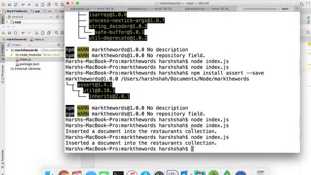 Inserting data in collection through node.js смотреть онлайн